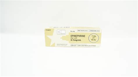 International Medication Systems 3316 EPINEPHRINE Injection USP 0.1mg/mL (x)