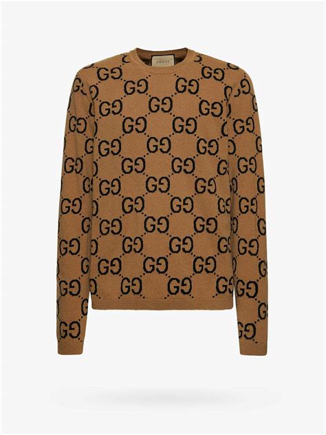 Gucci Sweater Brown Mens Gucci