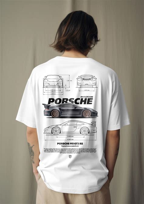 Porsche 911 GT3 RS White Tee | The Ultimate Fan Apparel | Harble Outfits