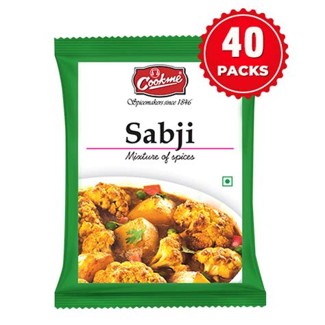 Buy Sabji Masala 8 gm (40 packs) Online in India At Best Price | Cookme