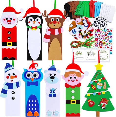 Amazon.com: Winlyn 24 Sets Christmas Craft Kits Winter Crafts DIY ...