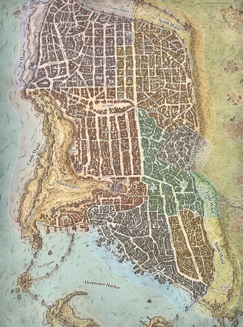 Pin by Adam Khan on Waterdeep | Fantasy city map, Map, Fantasy map