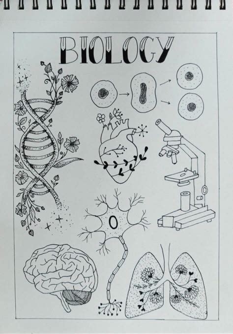 Biology Notebook Cover Page 的图像结果