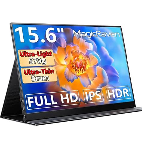 MagicRaven Portable Monitor, 15.6" 1920 * 1080P IPS Laptop Screen, 60Hz ...