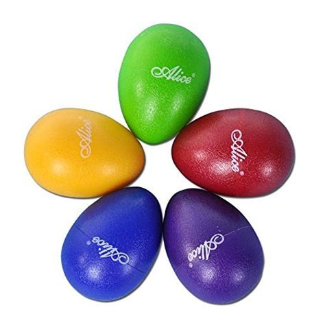 ALICE-Plastic Egg shaker MultiColor Percussion Musical Eggs Percussion ...