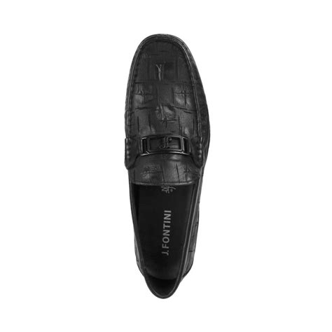 Buy J.Fontini Men Black Casual Loafers Online | SKU: 14-696-11-40 ...