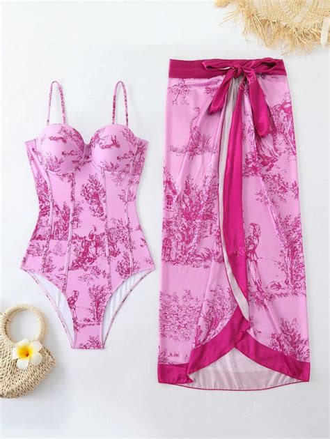 European Style Conservative Tummy Slimming One-Piece Swimsuit & Retro ...