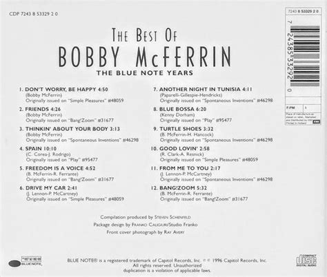 Bobby McFerrin - The Best Of Bobby McFerrin (CD) | MusicCircle