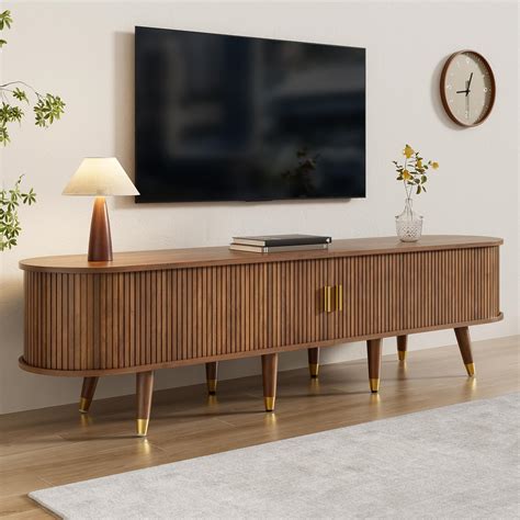 Mobile TV in rattan con anta scorrevole - 175 x 38 x 45 cm - con 2 ...
