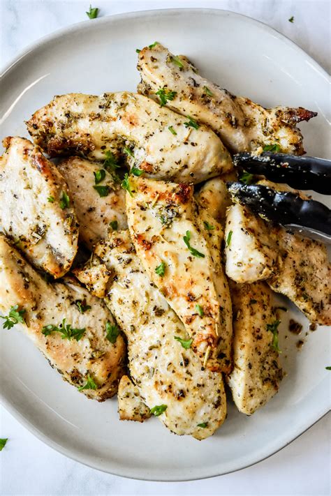 Air Fryer Chicken Tenders (No Breading!) - Project Meal Plan
