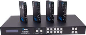 OREI 4K 4x4 HDMI Extender Matrix HDBaseT UHD 4K @60Hz Over Single CAT5e ...