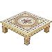 Sgr Handicrafts Square Puja Bajot Stool for Home & Office Decor Wooden ...
