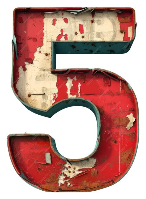 Png number text deterioration weathered | Premium AI-generated image