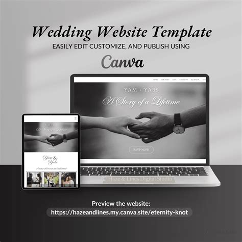 Canva wedding website | Beachweddingtips.com