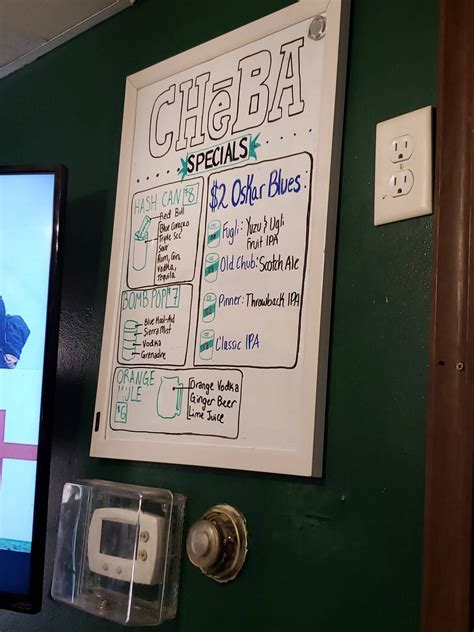 Menu at CHeBA HUT "Toasted" Subs pub & bar, Madison