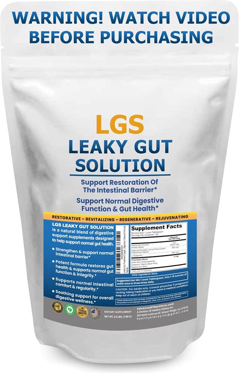 Amazon.com: Leaky Gut Repair w/L Glutamine & Prebiotics- Gut Restore, Leaky Gut Health Powder ...