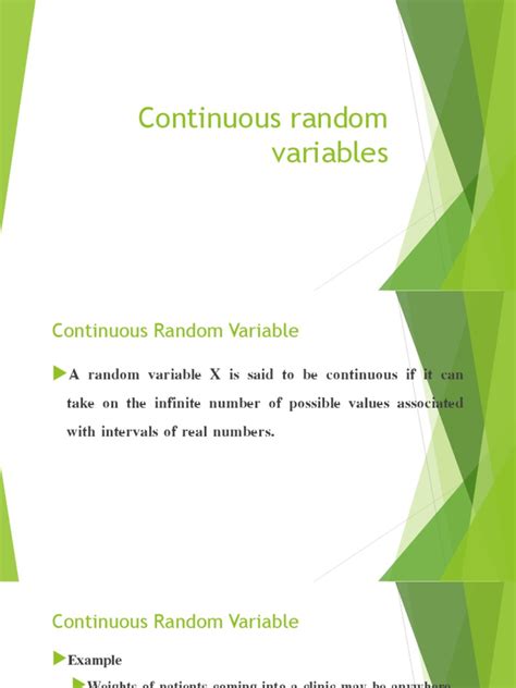 Continuous Random Variable 的图像结果