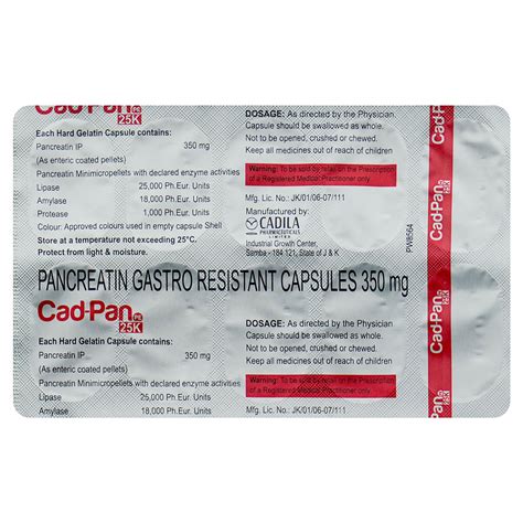 Cad-Pan PE 25K Capsule | Uses, Side Effects, Price | Apollo Pharmacy