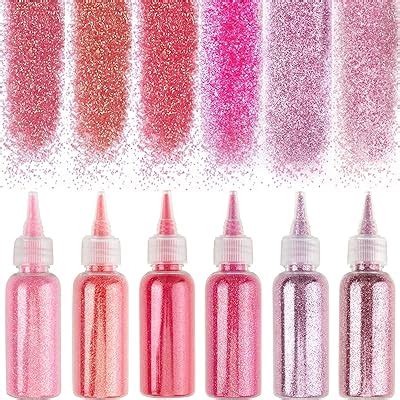 Ambesi 180 Grams Fine Glitter, 6 Colors Pink Extra Fine India | Ubuy