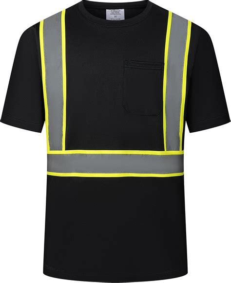 Amazon.com: wefeyuv Hi Vis Shirts for Men Quick Dry Safety T Shirts ...