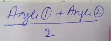 Angle bisector formula - Brainly.in