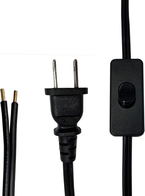 Lpins Lamp Cord with Plug, 6 Feet Black Light Switch Cord, India | Ubuy