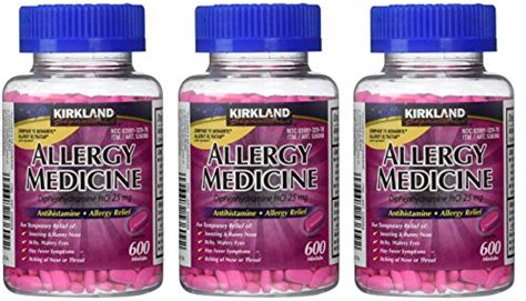 Diphenhydramine Hci 25 Mg Kirkland Brand Allergy Medicine And ...