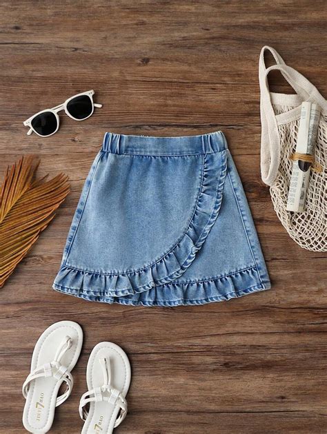 Jupe d'été décontractée avec volants pour jeune fille | Mode en ligne ...