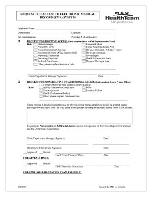 Fillable Online emr msu Access to the EMR pre-form.doc. newssummer2003 ...