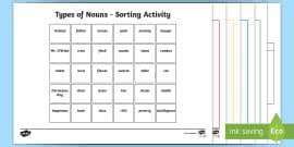 Noun Cards (teacher made) - Twinkl
