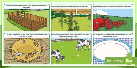 Grandad's Farm Playdough Mats (teacher made)