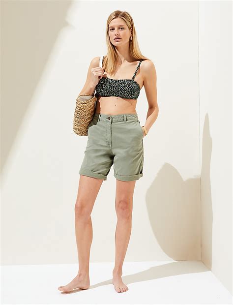 Buy Printed Padded Bandeau Bikini Top at Marks & Spencer