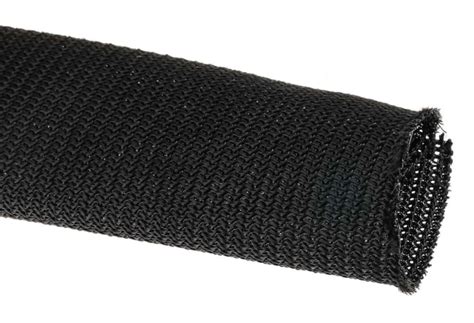 RS PRO | RS PRO Braided PET Black Cable Sleeve, 20mm Diameter, 3m ...