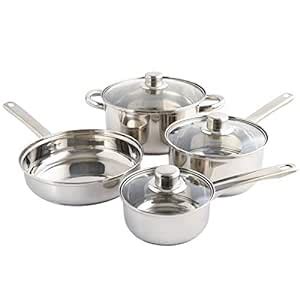 Buy Gibson Home Landon 7-Piece Stainless Steel Cookware Set Online at ...