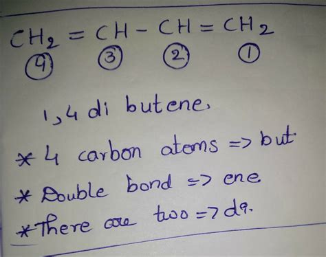 Write IUPAC name of CH2=CH-CH=CH2 - Brainly.in