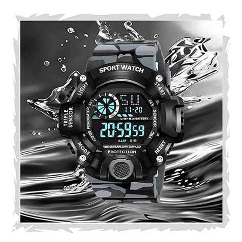 Buy Motu Gaju Digital Men's Sports Watch with Day-Date,Stopwatch,Alarm ...