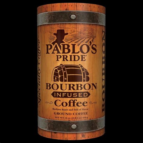 Amazon.com : Pablo's Pride Bourbon Infused Ground Coffee 18 Oz Collectible Tube : Grocery ...