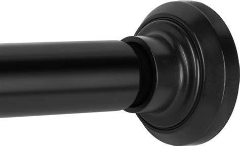 Amazon.com: CorkLatta Black Shower Curtain Rod 31 to 80 Inch,1 Inch ...