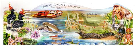 Malaysia Rajang River Miniature Sheet – Banknotecoinstamp