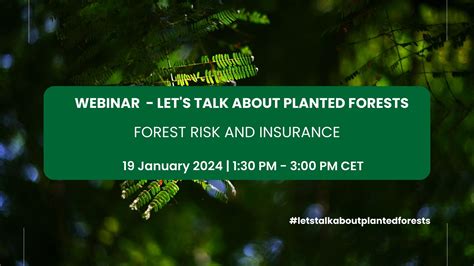 IUFRO - Webinar: Let's Talk About Planted Forests: Forest Risk and ...