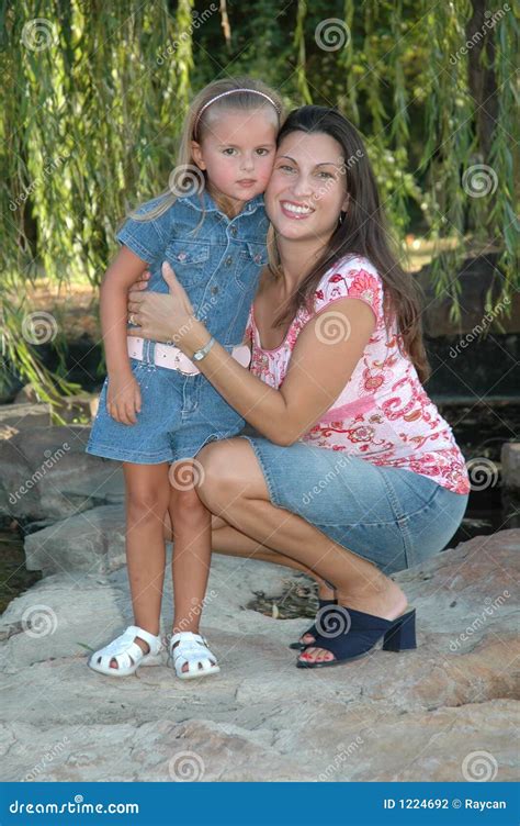 Mom and Daughter stock photo. Image of happy, mommy, girl - 1224692