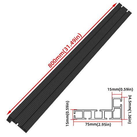 Aluminum multi t-track fence woodworking miter track fence diy t slot ...