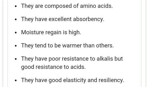 write any five characteristics of wool - Brainly.in