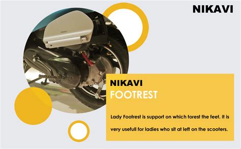 NIKAVI LF06 Ladies Footrest Stand Compatible For Hero Pleasure/Hero ...