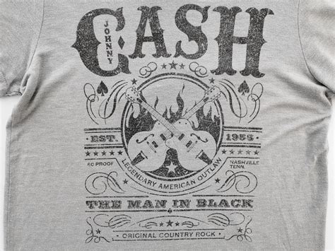 Johnny Cash Shirt Vintage Cash The Man In Black T Shirt sold by ...