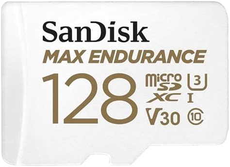 SanDisk 128GB MAX Endurance microSDHC™ Card with Adapter for 4K Video ...