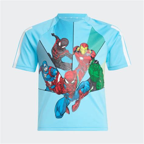ADIDAS MARVEL SPIDER-MAN T-SHIRT - Blue | adidas India