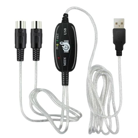 EMSTAR USB MIDI Cable-Upgrade Professional MIDI to USB in-Out Cable ...