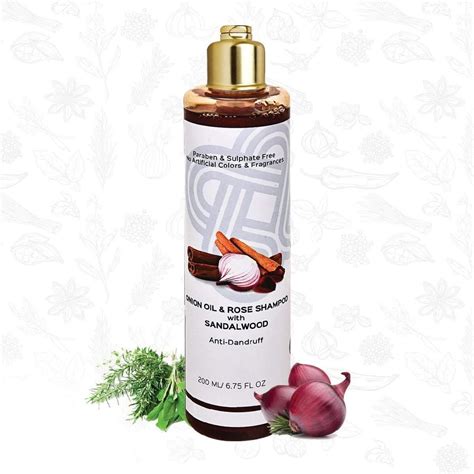 Onion Oil & Rose Shampoo With Sandalwood For Hair-Fall Control, Hair ...