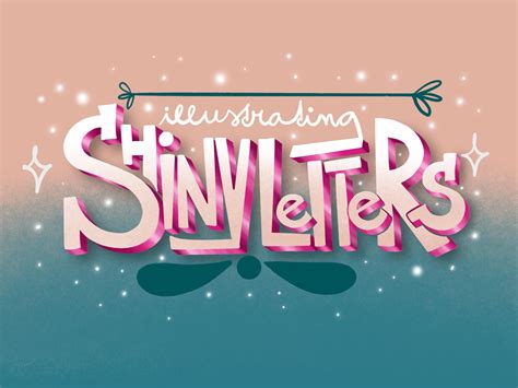 Shiny Letters - Create an Illustrative Lettering From Your Handwriting in Procreate | The ...